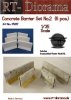 RT-Diorama 35267 Concrete barrier Set No.2 (6 pcs) 1/35